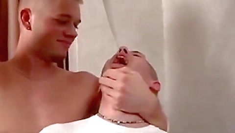 Sexy young uken and masturbates with a dildo