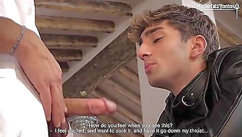 Sexy brunette take deluxe nylon and her