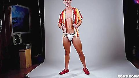 Sexy young blonde's cock flashing