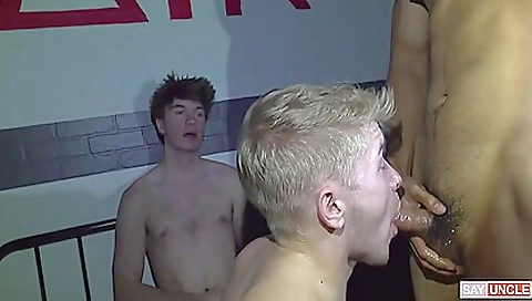 Foot worship and anal play